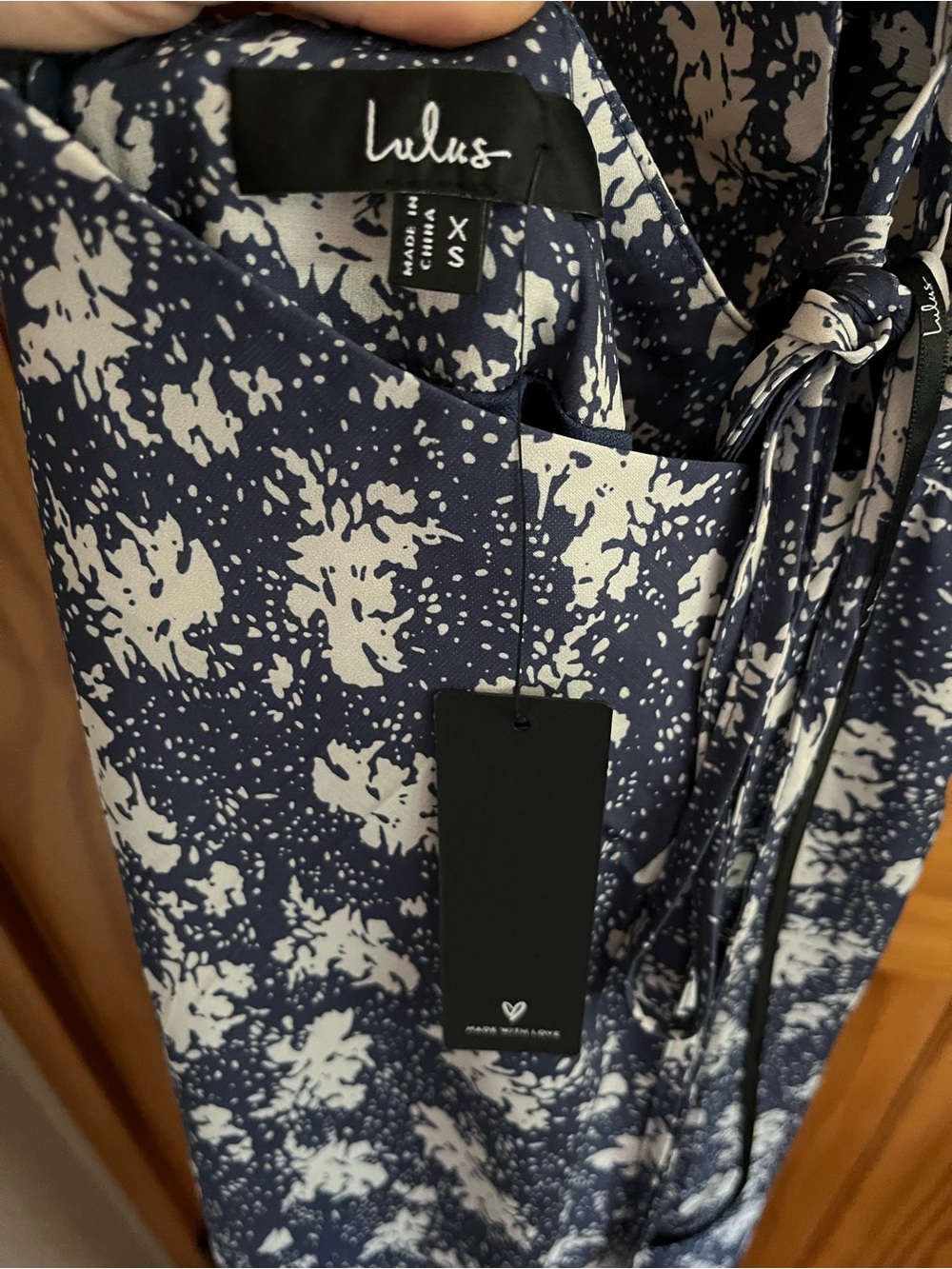 Lulu’s: Picturesque Moments Blue Floral Strappy Maxi Dress - NWT - Picture 6 of 6